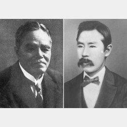 内村鑑三（左）と新島襄（Ｃ）国立国会図書館所蔵画像／共同通信イメージズ