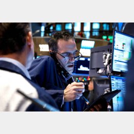 NYダウは下落続き（Ｃ）ロイター