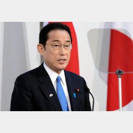 英国で「投資拡大」を約束した岸田首相（代表撮影・共同）