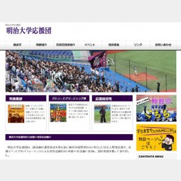 （明治大学応援団の公式HP）