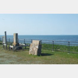 納沙布岬にて（Ｃ）日刊ゲンダイ