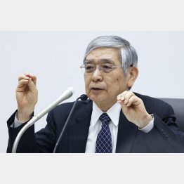 日銀の信用力は…（日銀の黒田東彦総裁）／（代表撮影）