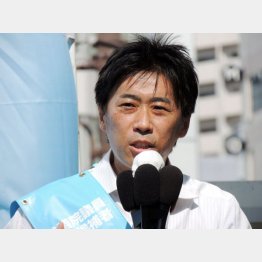 山崎真之輔候補は厳しい（同氏事務所提供）
