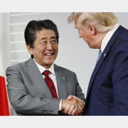 安倍晋三首相（左）とトランプ米大統領（2019年8月の日米首脳会談当時）／（Ｃ）共同通信社
