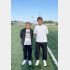 中野監督（左）と守田の師弟コンビ（流通経大サッカー部提供）
