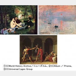 （左上から時計回りに）絵①、絵②、絵③（Ｃ）共同通信イメージズ