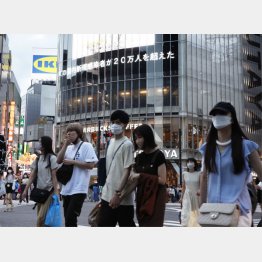 増え続ける感染者（Ｃ）共同通信社