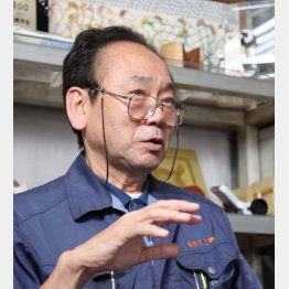 安久工機の田中隆社長（Ｃ）日刊ゲンダイ