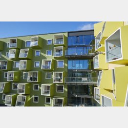 お洒落なコペンハーゲンの高齢者施設。ただ好まれるのは家族や友人が来やすい場所にある施設（提供写真）