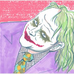 映画「ダークナイト」より（イラスト・クロキタダユキ）