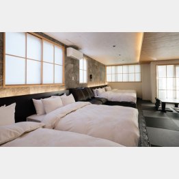 高級ホテルに引けを取らない客室（ウィスキーホテル提供）