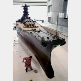 「時代遅れ」だった（大和の10分の1模型）／（Ｃ）共同通信社