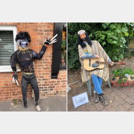 「シーザーハンズ」の主人公（左）とジョン・レノン／（ドーンさんのフェイスブックから）