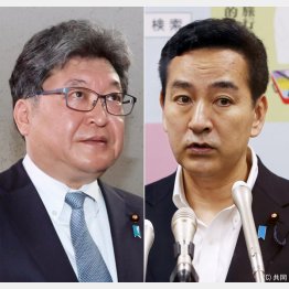 切りたくても…（左から自民党の萩生田光一政調会長、山際大志郎経済再生相）／（Ｃ）日刊ゲンダイ
