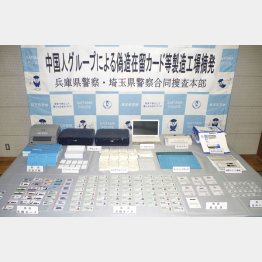 カード偽造など手口は巧妙化（兵庫県警提供）