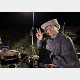 廣仲さんのキャンプ場での様子（提供写真）