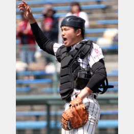 捕手としてより打者として目立った九州学院時代の村上（ホームラン提供）