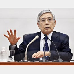 赤っ恥の日銀・黒田東彦総裁（代表撮影）