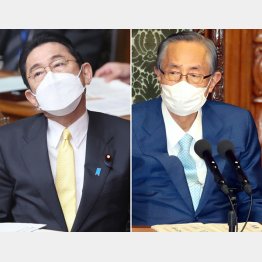 疑惑の議長と円安を放置（岸田首相＝左）／（Ｃ）日刊ゲンダイ