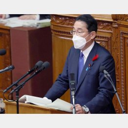 覇気のない所信表明（岸田首相）／（Ｃ）日刊ゲンダイ