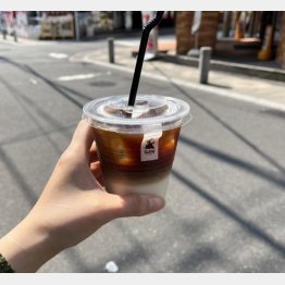 天文館のカフェ「Tabby Coffee」のカフェラテ（提供写真）
