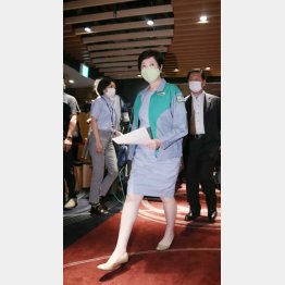 営業自粛を呼びかけた小池都知事（Ｃ）日刊ゲンダイ