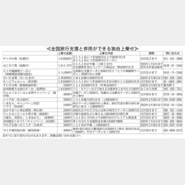 全国旅行支援と併用ができる独自上乗せ（Ｃ）日刊ゲンダイ
