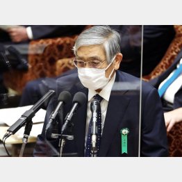 有効なインフレ抑制策も打たずまるで他人事のような発言（日銀の黒田東彦総裁）／（Ｃ）日刊ゲンダイ