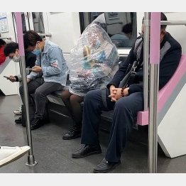 最初はハロウィーンの仮装かと…（ツイッターから）