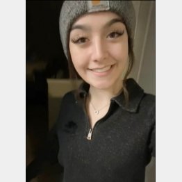 （写真2）ジェイミーさんの娘モンタナさん（ジェイミーさんのフェイスブックから）