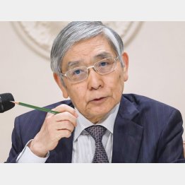 退任前に最大の正念場を迎える（日銀の黒田東彦総裁）／（Ｃ）共同通信社