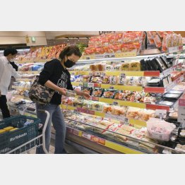 2月の食品値上げは4000品目超（Ｃ）共同通信社