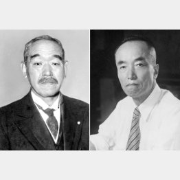 （左から）鈴木貫太郎、東久邇宮稔彦首相（Ｃ）共同通信社