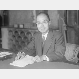 幣原喜重郎首相＝1945年撮影（Ｃ）共同通信社