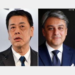 日産自動車の内田誠社長とルノーのルカ・デメオCEO（Ｃ）日刊ゲンダイ