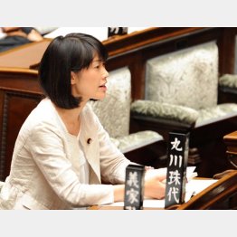国会でヤジを飛ばす丸川珠代議員（2010年）／（Ｃ）日刊ゲンダイ