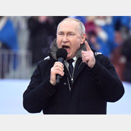 なんだか別人の様相（ロシアのプーチン大統領）　（Ｃ）Sputnik／共同通信イメージズ