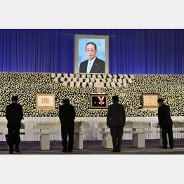 パナソニック社長と会長を務めた故・中村邦夫氏のお別れの会（Ｃ）共同通信社