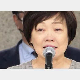 衆院山口４区補選でも涙ながらに訴えた（安倍元首相の昭恵夫人）／（Ｃ）共同通信社