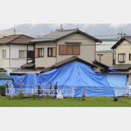 運転免許なく近所に遺棄か。家宅捜索が行われた自宅（Ｃ）共同通信社