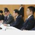 ハッパをかけたが…（左から、河野デジタル相、岸田首相、加藤厚労相＝「マイナンバー情報総点検本部」の初会合）／（Ｃ）共同通信社