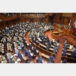 改正刑法が参院本会議で全会一致で可決、成立した（Ｃ）共同通信社