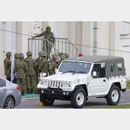 自衛官候補生が小銃を発射した射撃場（Ｃ）共同通信社