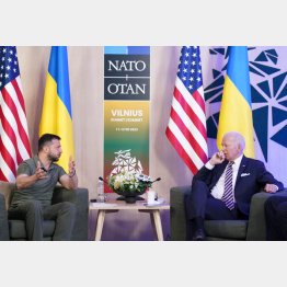 岸田首相は蚊帳の外（米・ウクライナ首脳会談）／（Ｃ）ロイター