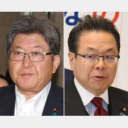 “注文”が相次ぐのは岸田政権への揺さぶりか（萩生田光一政調会長と世耕弘成参院幹事長＝右）／（Ｃ）日刊ゲンダイ