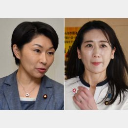 ドリル優子事件からルイ16世騒動へ…（小渕優子組織運動本部長（左）と松川るい参院議員）／（Ｃ）日刊ゲンダイ
