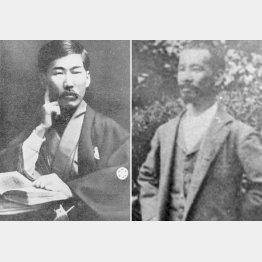 幸徳秋水（左）と大石誠之助（Ｃ）共同通信社
