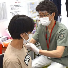 接種者数は減っている（Ｃ）共同通信社