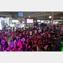 幕張メッセで開催された「東京ゲームショウ2023」／（Ｃ）共同通信社