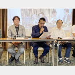 旧統一教会から訴えられた（右から）山口広、川井康雄、紀藤正樹各弁護士（Ｃ）日刊ゲンダイ